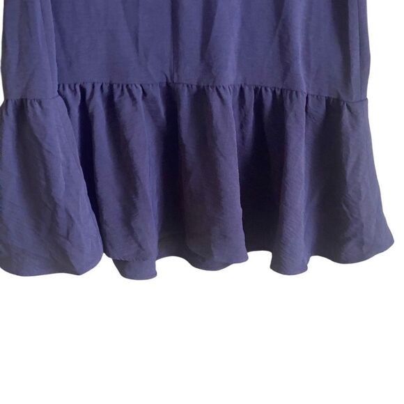 DKNY Navy Boat Neck Flutter Sleeve Dress. Size 8. - Picture 9 of 12